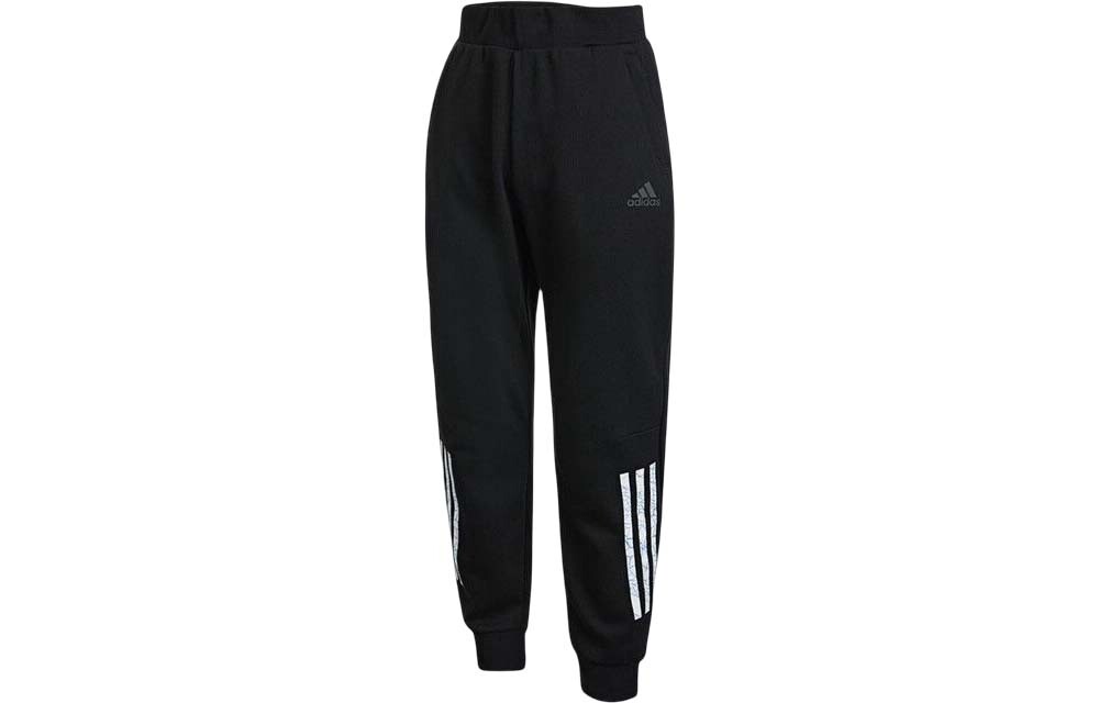 

Трикотажные спортивные штаны женские черные Adidas, черный