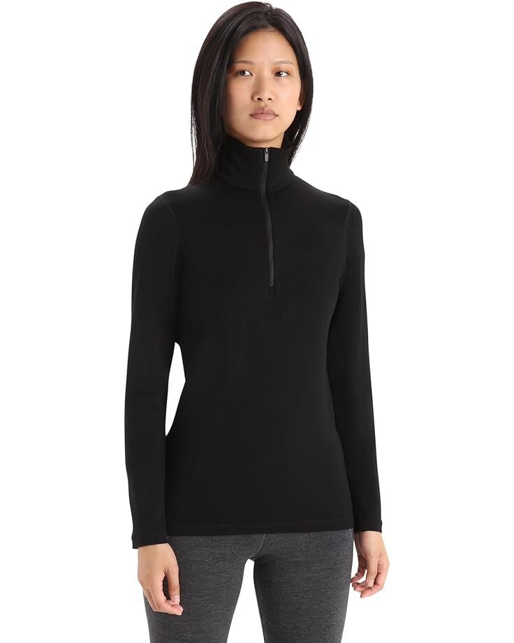 

Пуловер Icebreaker Merino 260 Tech Long Sleeve Half Zip, черный