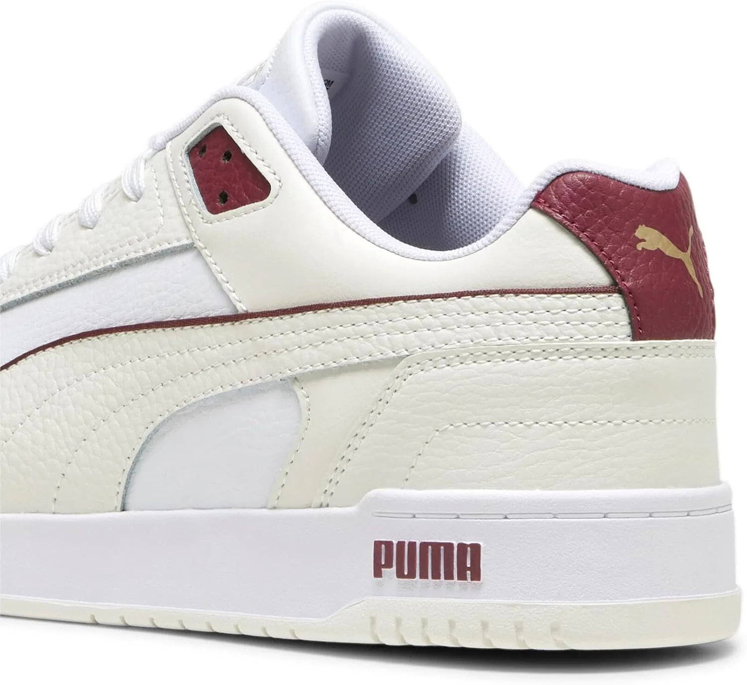 Кроссовки RBD Game Low Track Shoe PUMA, Warm White Puma White Team Shelf Red Puma Gold — фото 2