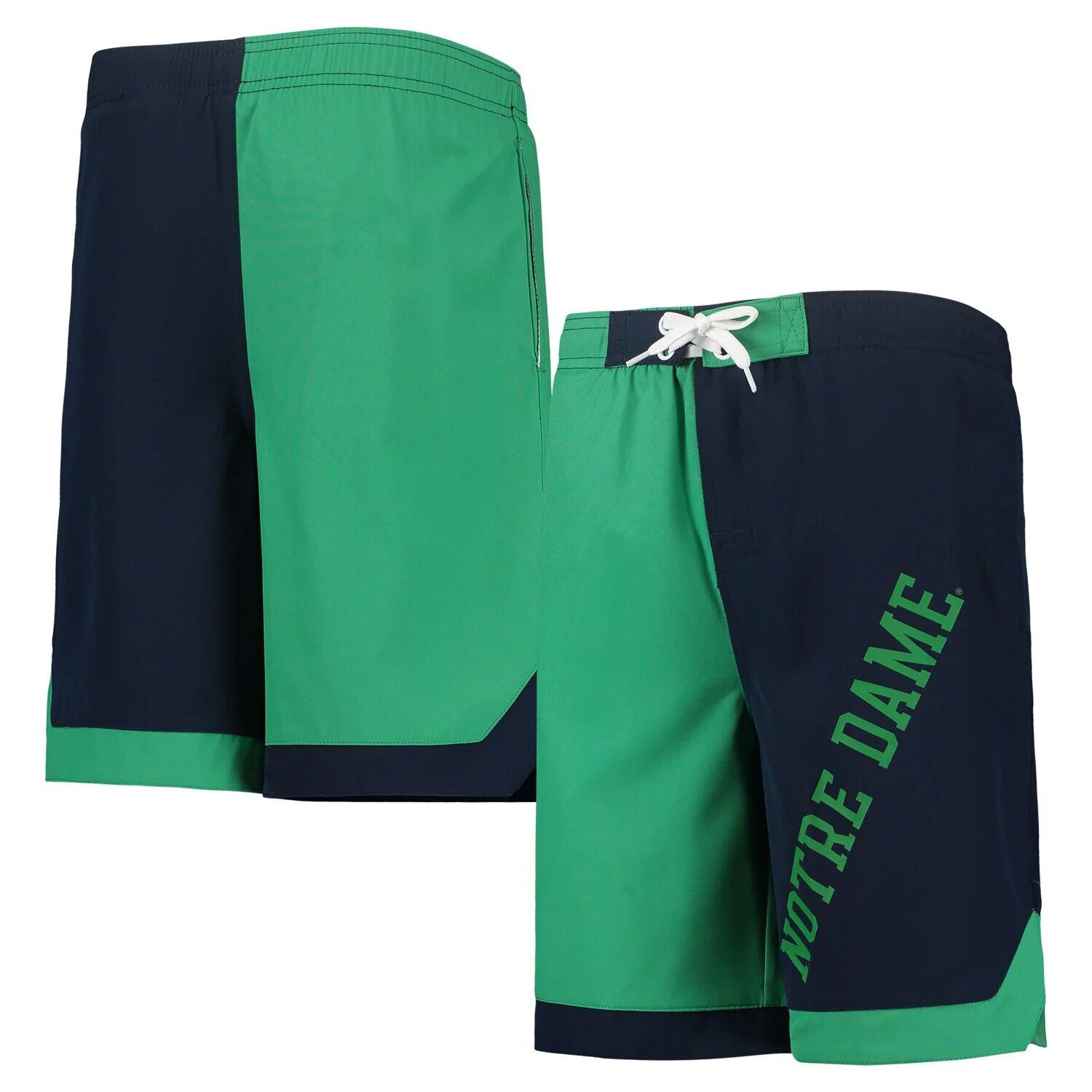 

Шорты для плавания Notre Dame Fighting Irish Conch Bay Outerstuff, зеленый/темно-синий