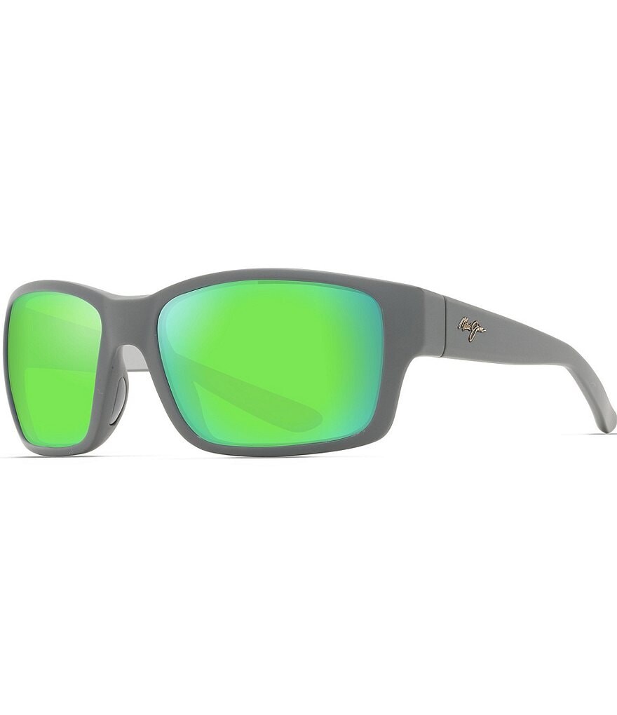 

Мужские солнцезащитные очки Maui Jim Mangroves PolarizedPlus2 Wrap, 60 мм, зеркальные, серый