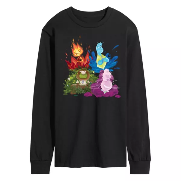 

Мужская толстовка Elemental с длинным рукавом Disney, черный
