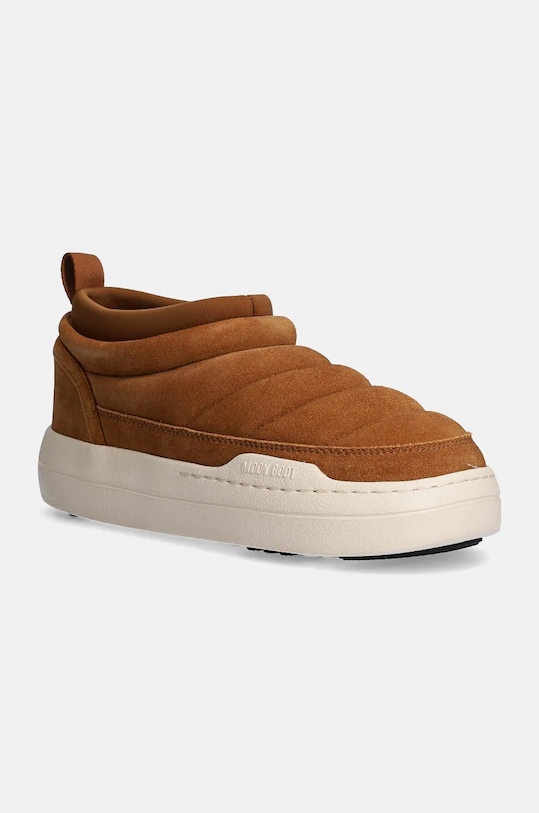 Зимние ботинки женские Moon Boot Park из мягкой замши, коричневый