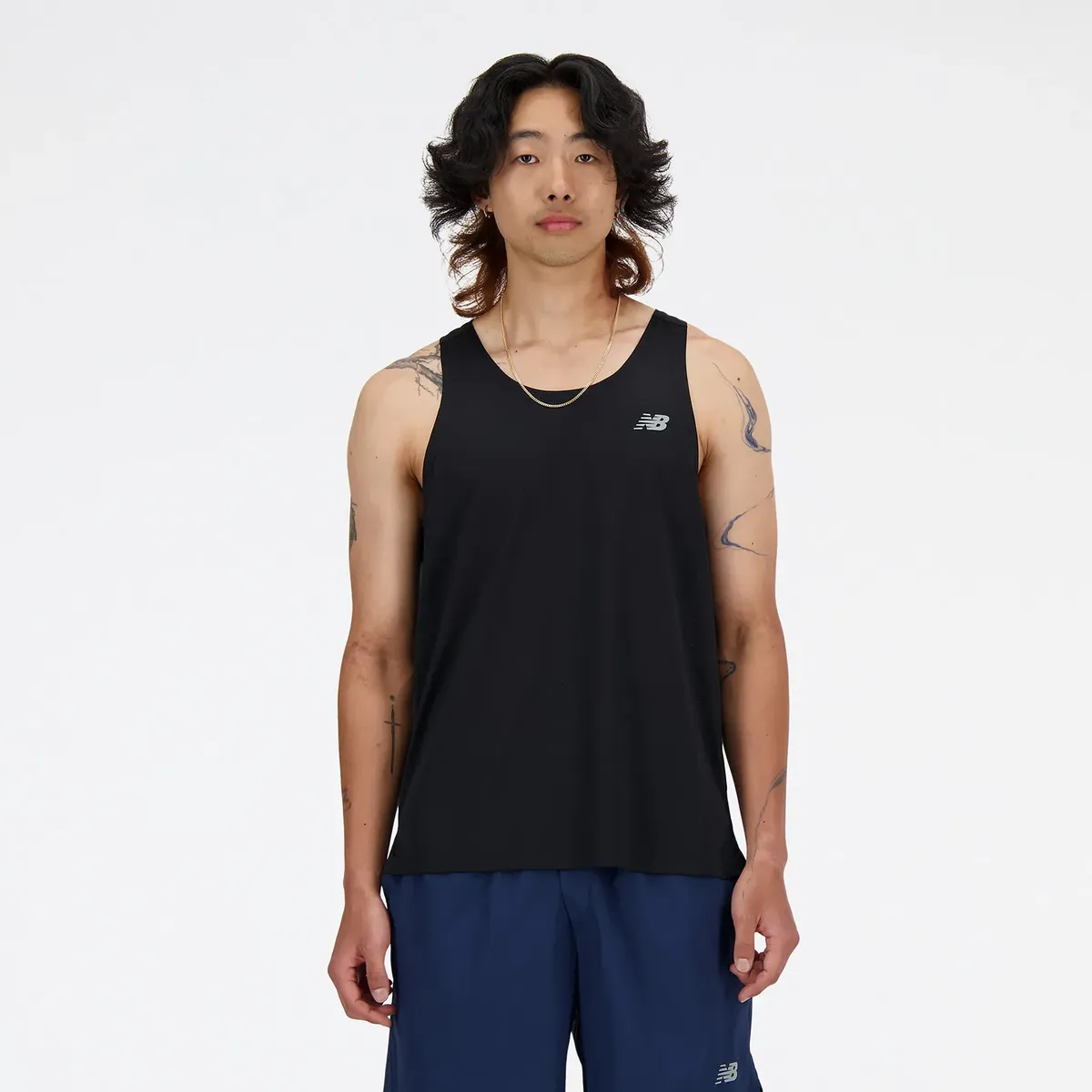 

Беговая футболка New Balance "SPORT ESSENTIALS SINGLET", с этикеткой, черный
