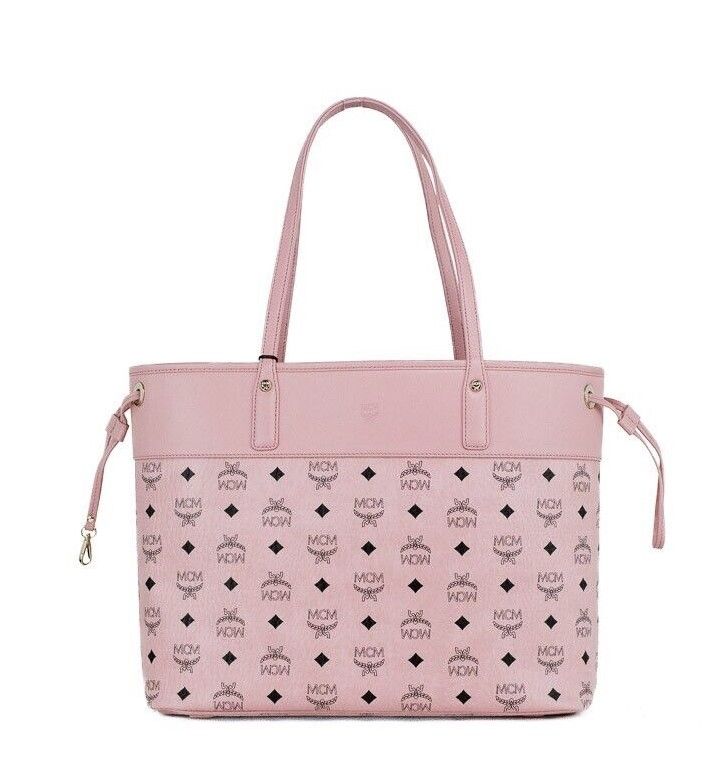 

Сумка-шоппер через плечо Aren Medium Soft Pink Mixed Visetos из кожи MCM