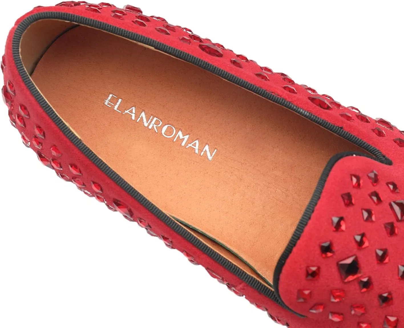 Мужские лоферы ELANROMAN из замши и кожи, черные, для свадебного торжества или вечеринки — фото 4
