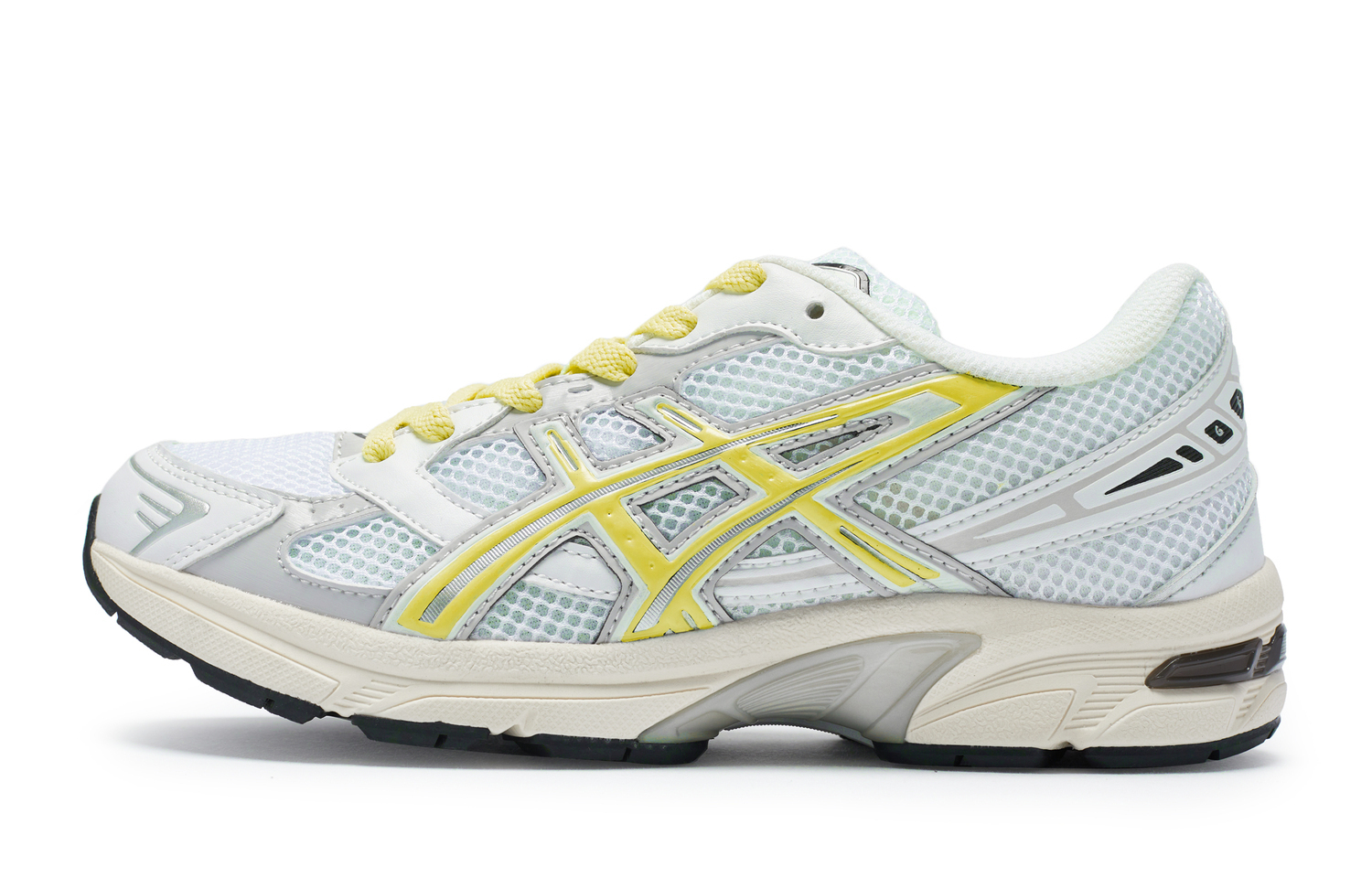 ASICS Gel 1130 Амортизирующие износостойкие низкие кеды для повседневного бега унисекс белый серый желтый, цвет White Gray Yellow — фото 3
