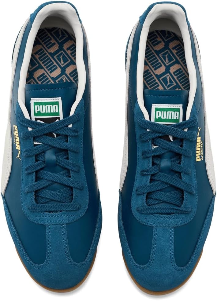 Мужские кроссовки PUMA Arizona Retro, белый/синий/золотой — фото 2