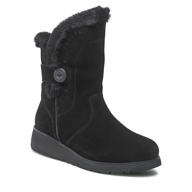 Ботинки женские Skechers CozyPeak зимние с мехом, черный