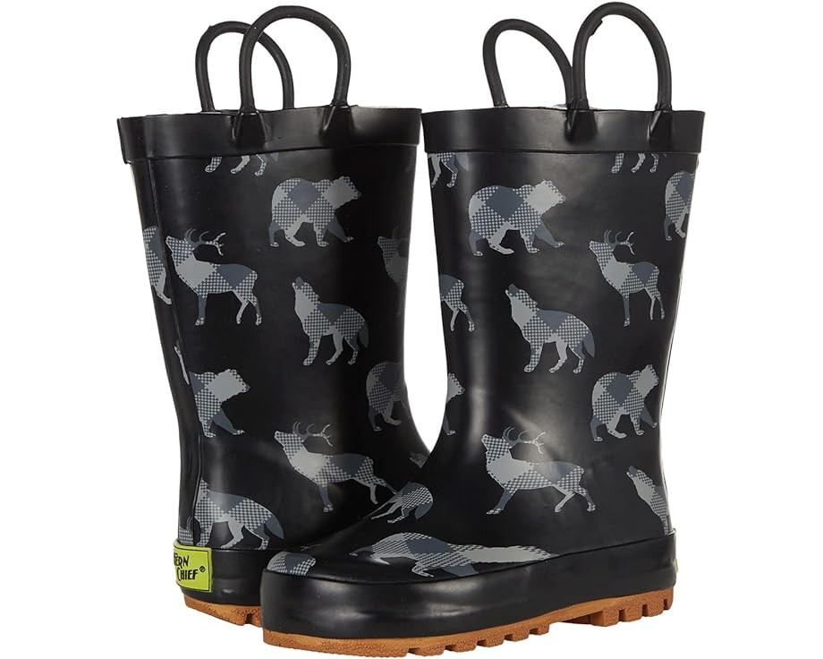 

Ботинки Western Chief Woodland Plaid Mini Tread Loop Boot, черный