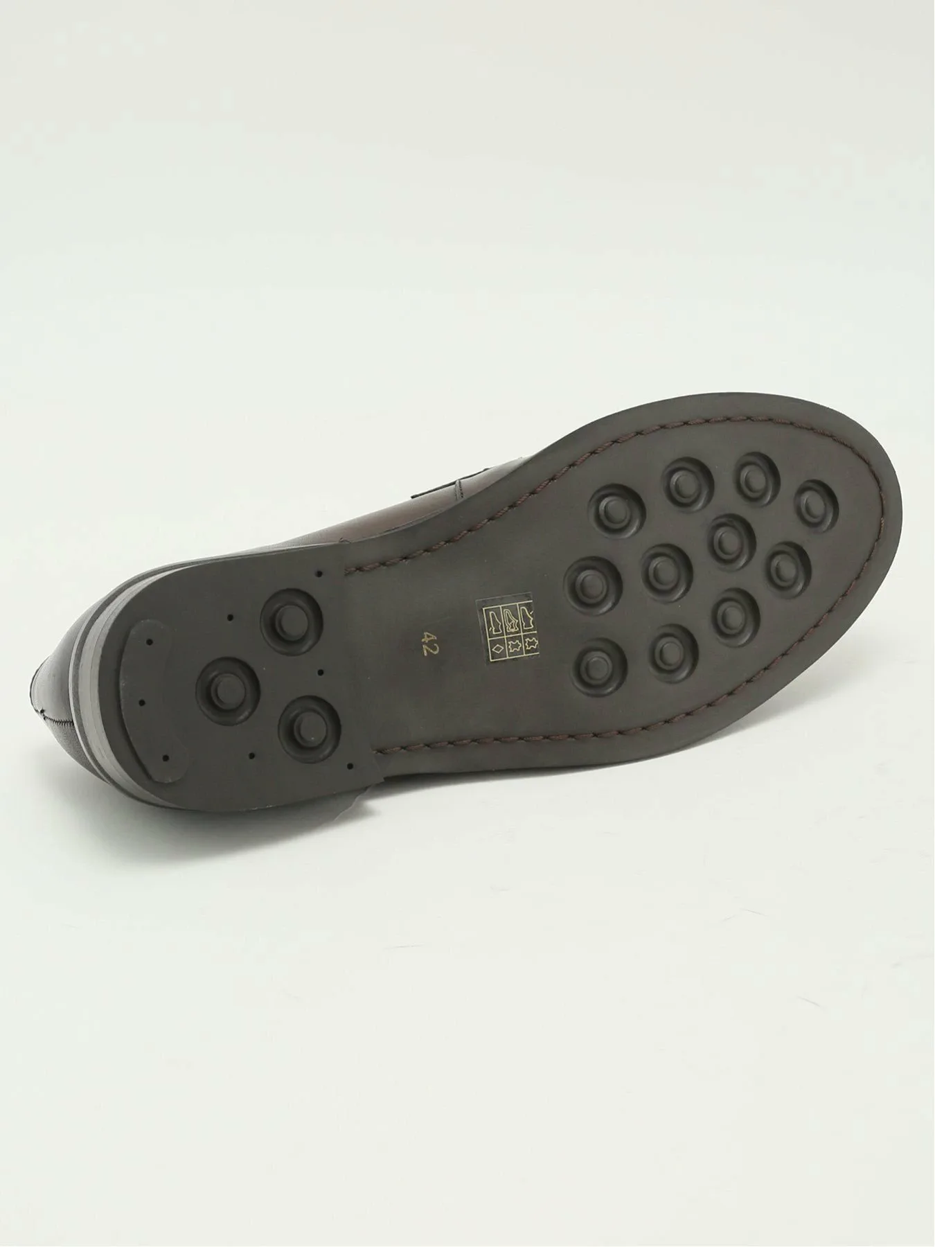 Лоферы с монеткой Taka-Q, 35 Dark Brown — фото 4