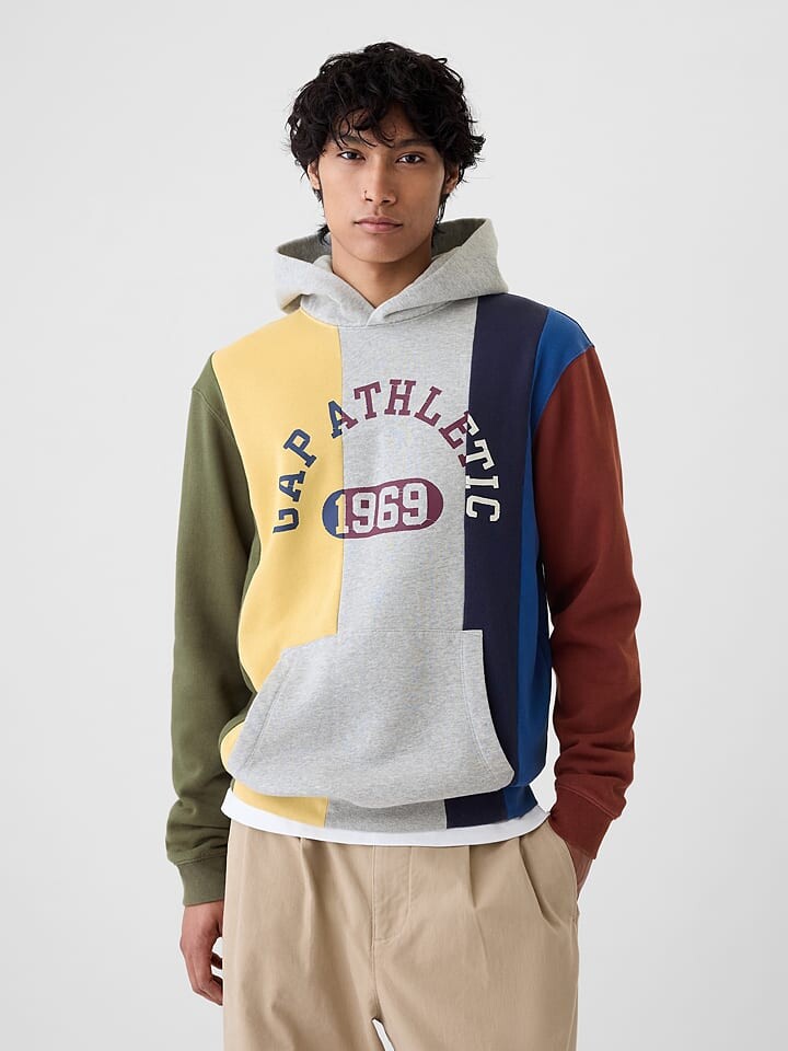 

Худи GAP, цвет hellgrau/khaki/bordeaux
