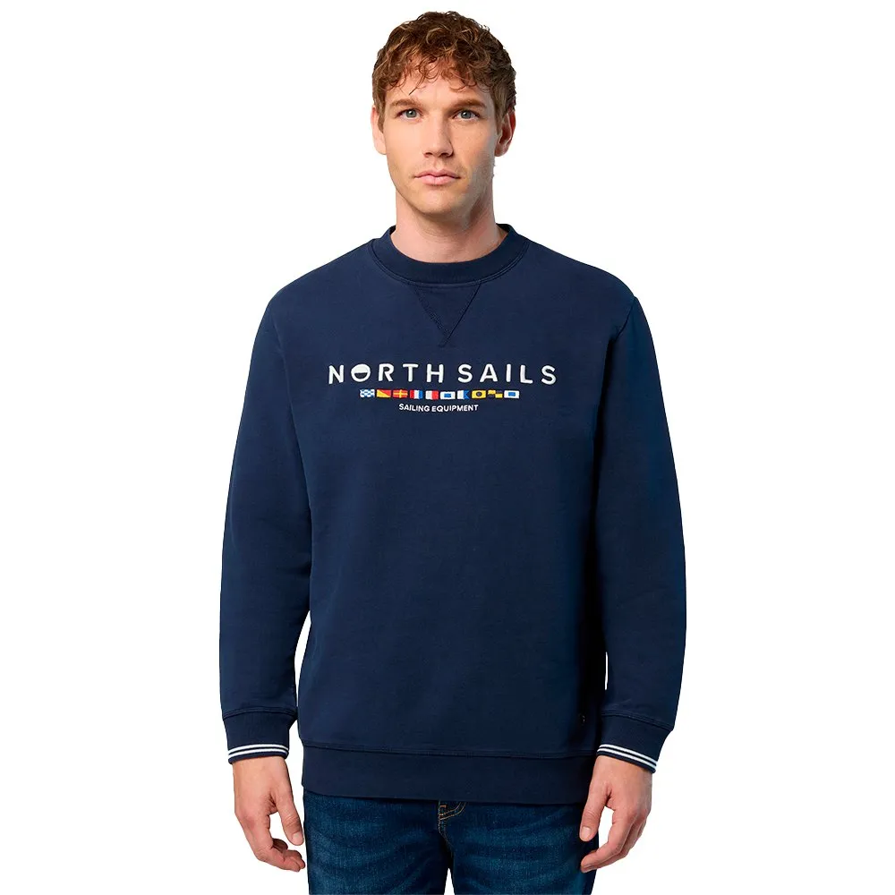 

Толстовка North Sails Embroidery Crew, синий