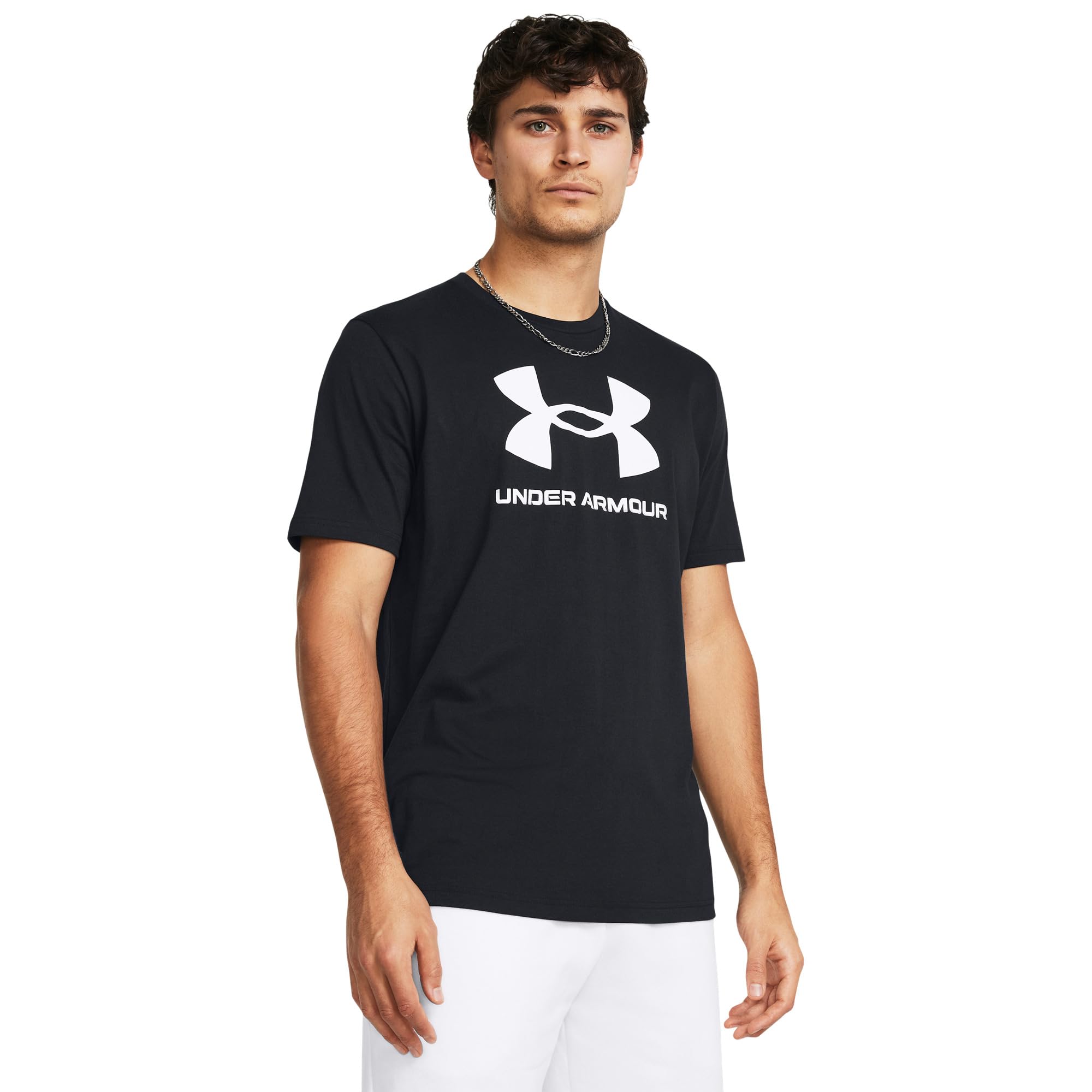 

Футболка Under Armour Sportstyle Logo Short, черный/белый