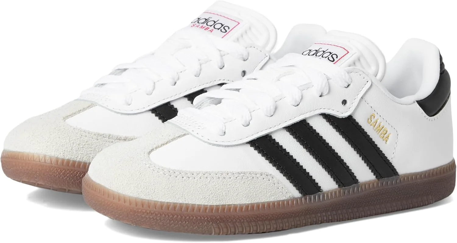 Кроссовки Adidas Samba OG для старших детей, белый/черный — фото 2
