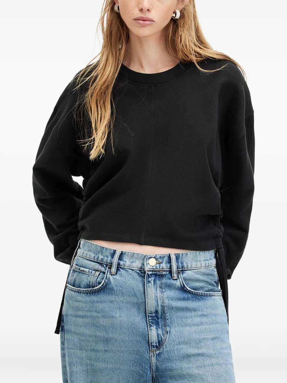 

Толстовка Mira с кулиской AllSaints, черный