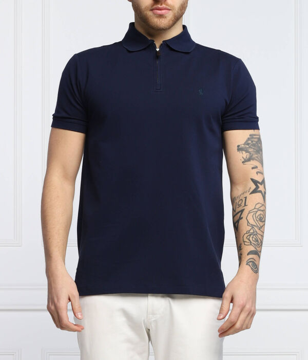 

Рубашка поло Custom slim fit Polo Ralph Lauren, синий