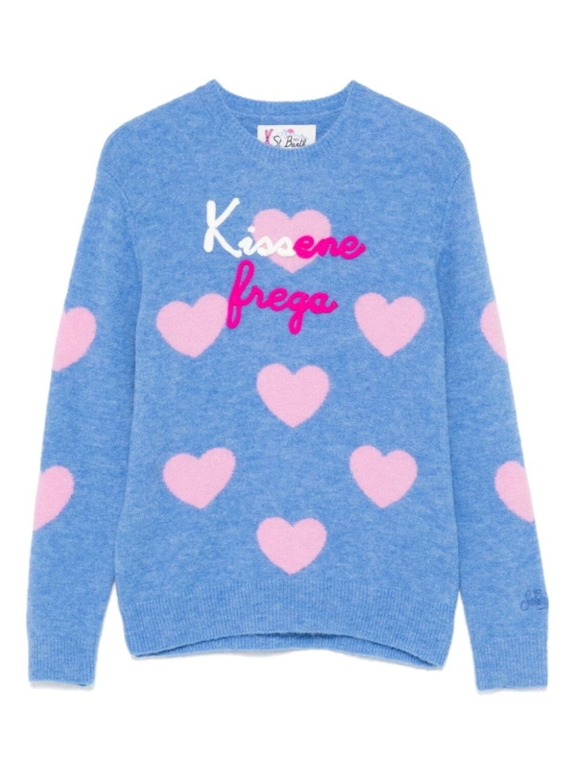 

MC2 Saint Barth Kids Kiss ene Frega свитер, синий