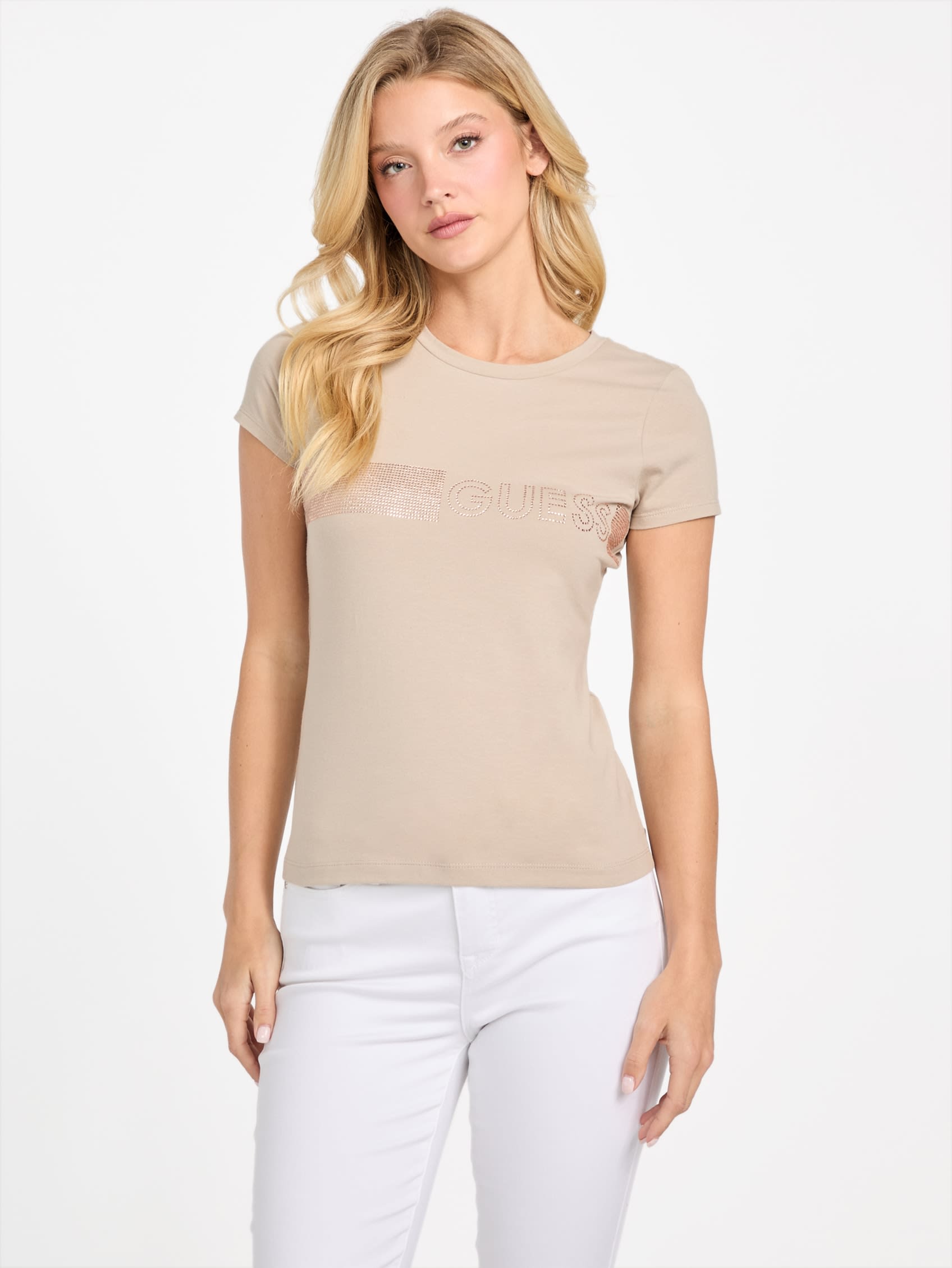 

Футболка Eco Mirabella Logo Guess Factory, Velvet Taupe