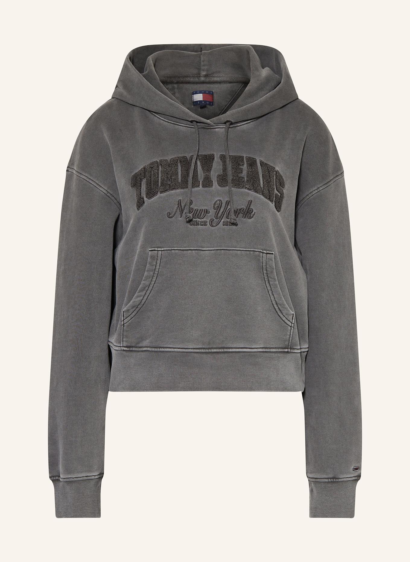 

Укороченная толстовка с капюшоном Tommy Jeans, серый