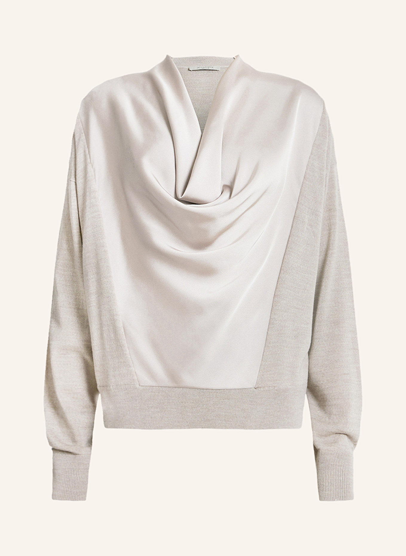 

Свитер Myra из смеси материалов Allsaints, коричневый