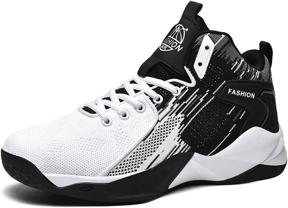 

Мужские баскетбольные кроссовки с высоким берцем Fly Woven, дышащие, легкие и износостойкие, для спорта и прогулок на улице Generic, белый/черный