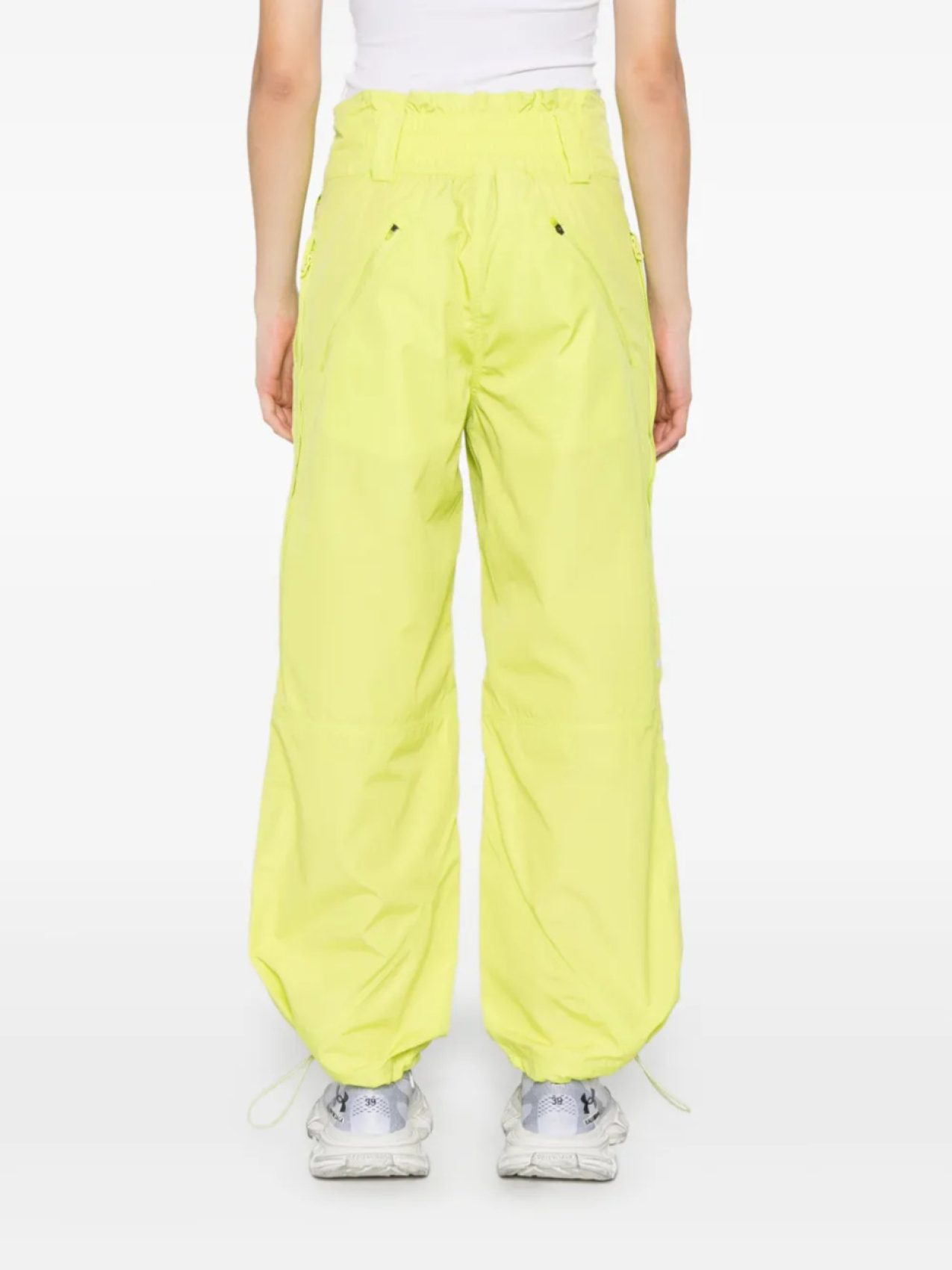 Adidas by Stella McCartney спортивные брюки широкого кроя, желтый — фото 4