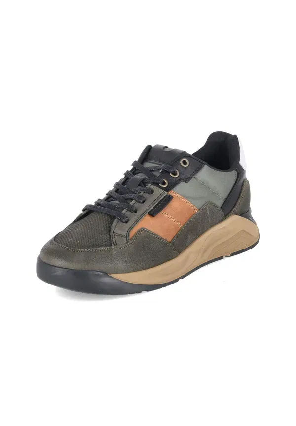 Полуботинки на шнуровке Bullboxer sportboden 7ci0100101 9721 low sneaker trainers, зелено-хаки