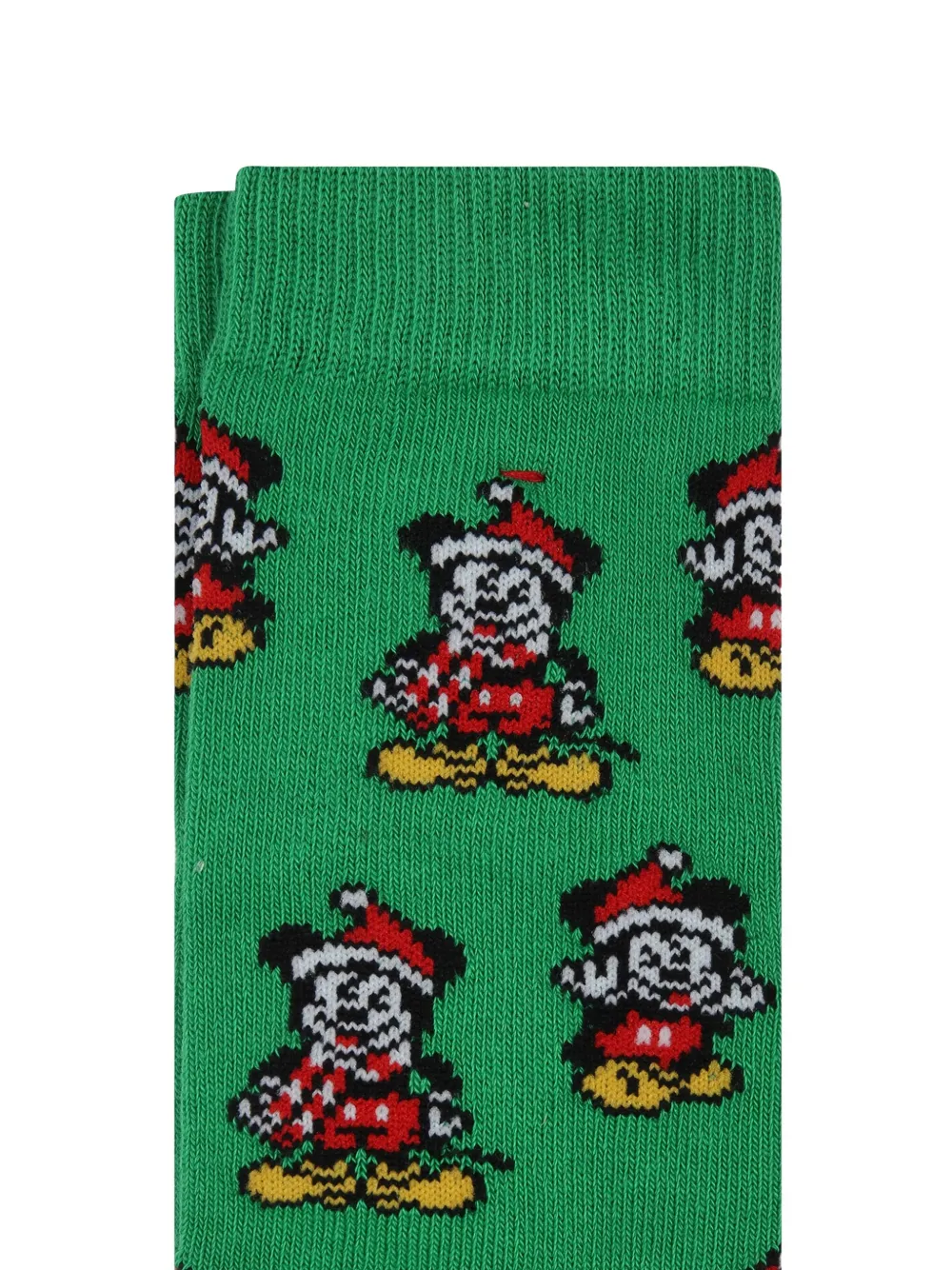 Носки с декором Mickey из коллаборации с Disney Mc2 Saint Barth Kids, зеленый — фото 2