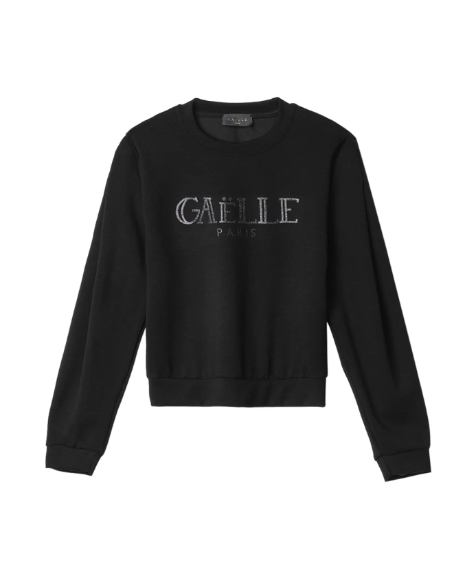 

Черная толстовка с блестящим логотипом Gaã«Lle Paris, черный