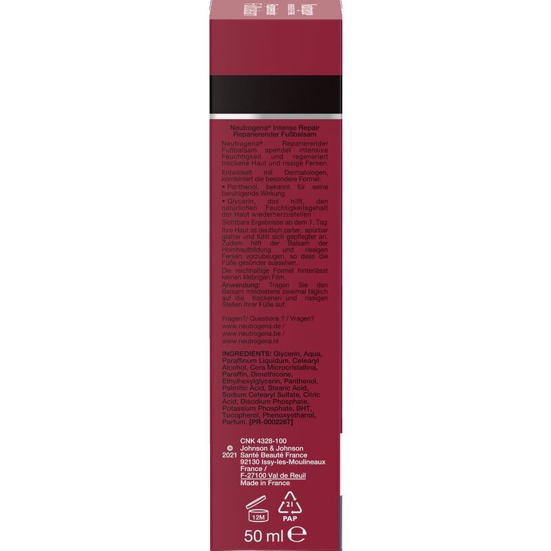 Восстанавливающий бальзам для ног Intense Repair Neutrogena, 50 ml — фото 3
