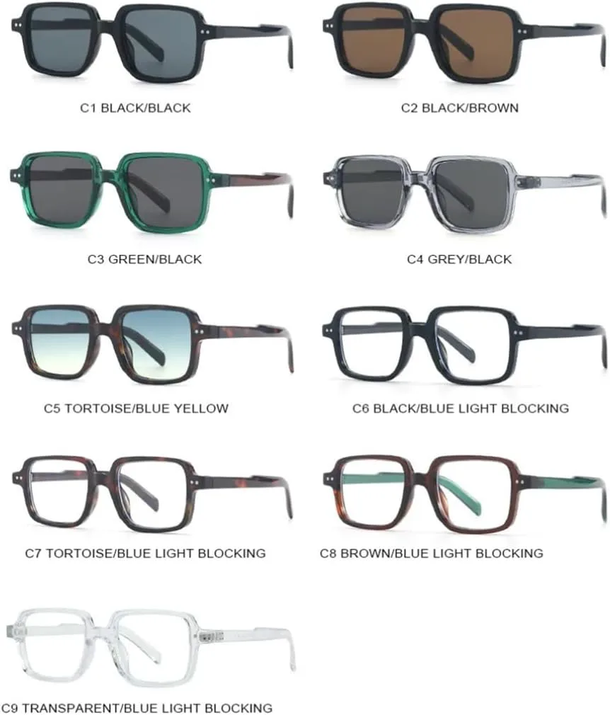 

Классические винтажные роскошные солнцезащитные очки для женщин и мужчин, большая оправа, панк-стиль, заклепки, защита от УФ-излучения UV400 VFDHN, Green Black