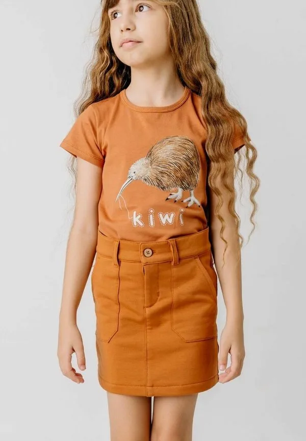Футболка с принтом австралийских животных Walkiddy, Brown