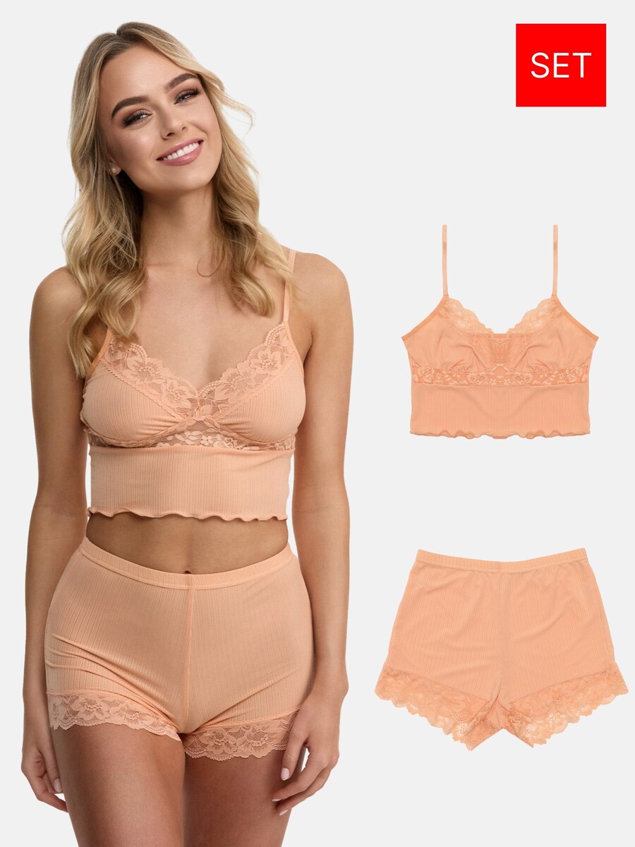 

Короткий пижамный комплект Tazzio F921, оранжевый