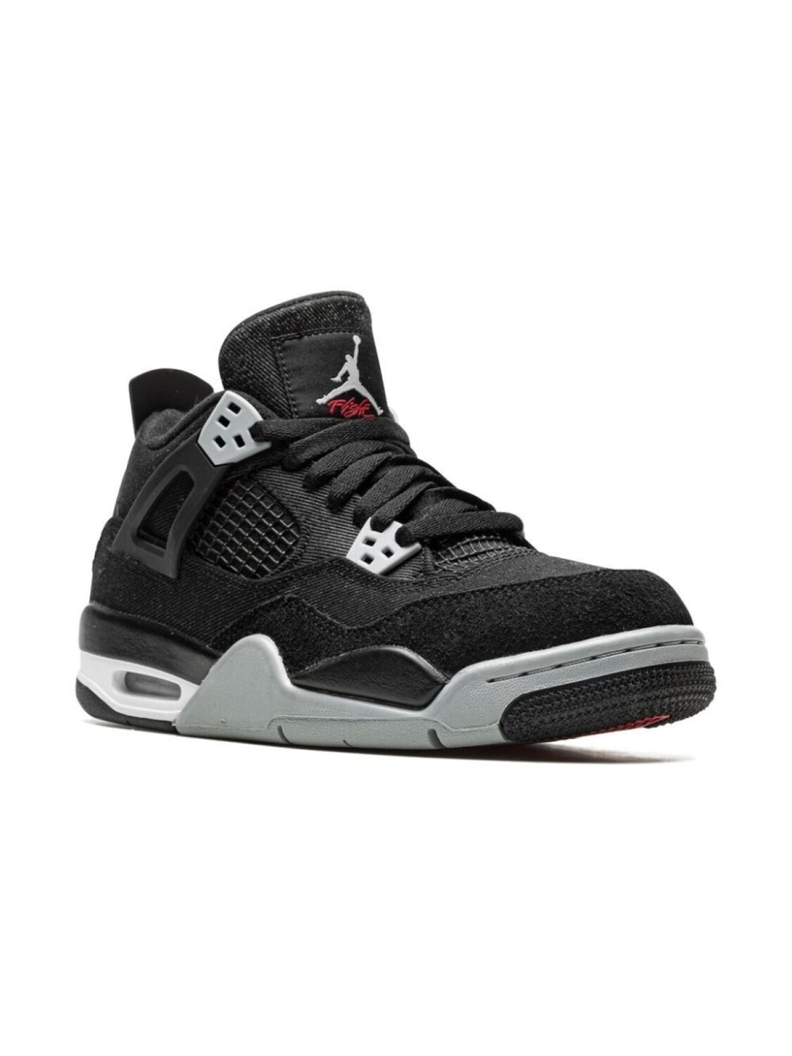 

Кроссовки Air Jordan 4 Black Canvas Jordan Kids, черный