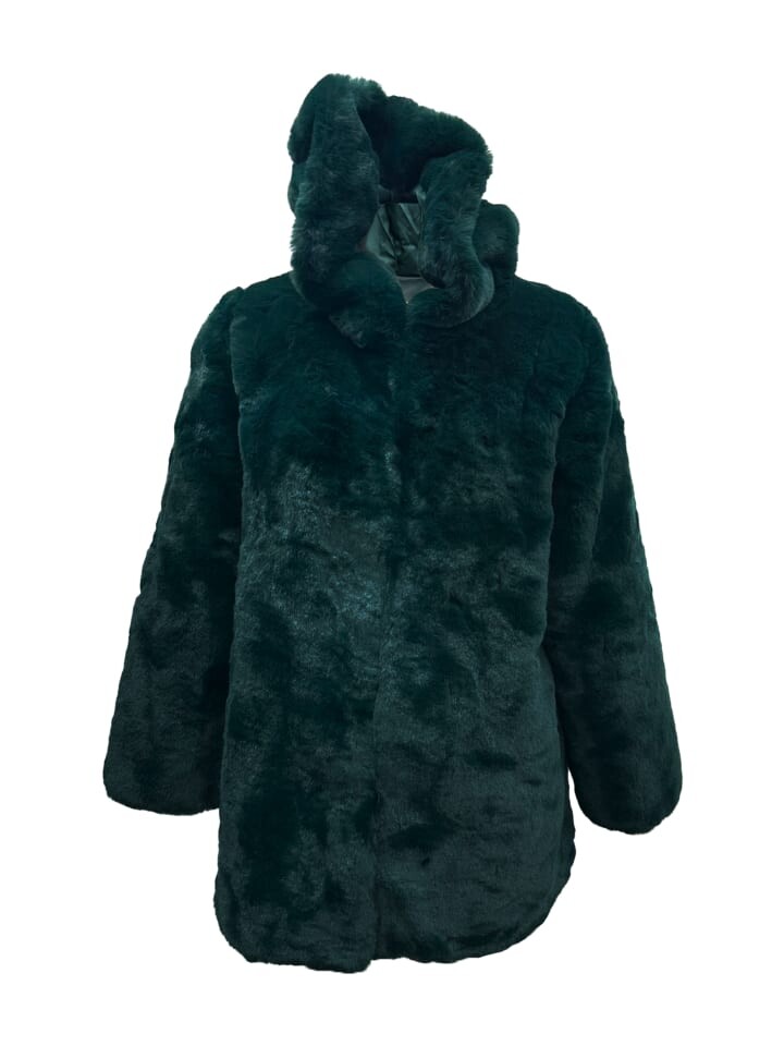 

Куртка GINI LONDON Gini Hooded Long Sleeve Faux Fur, зеленый