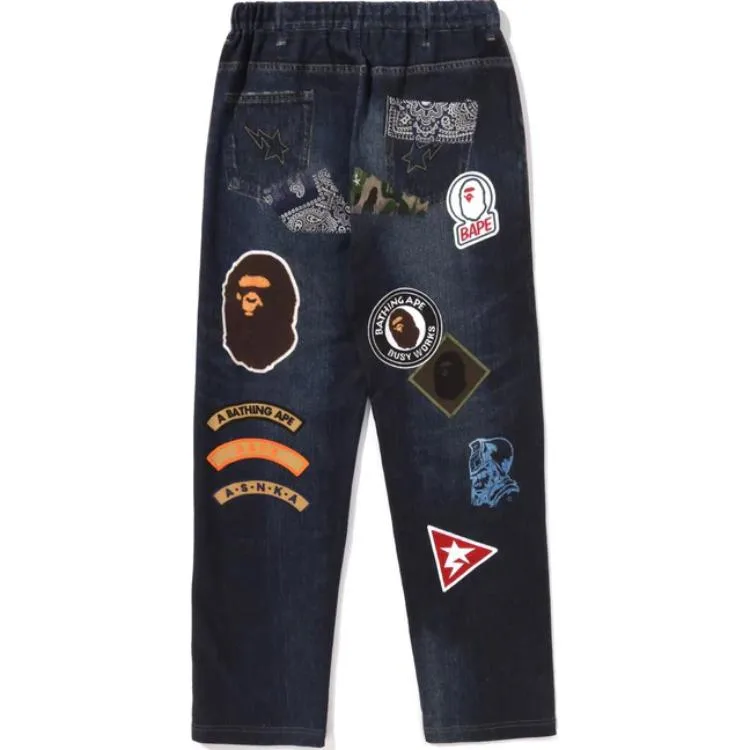 A BATHING APE Джинсы Dark Blue детские — фото 3