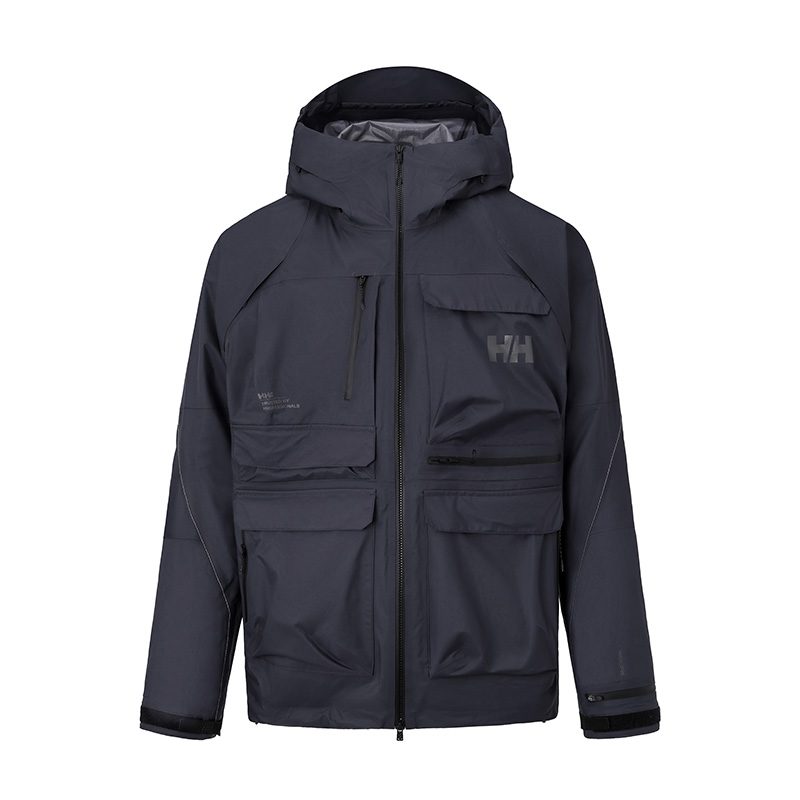

HELLY HANSEN Мужская суперлегкая непромокаемая ветровка для походов, Navy Blue