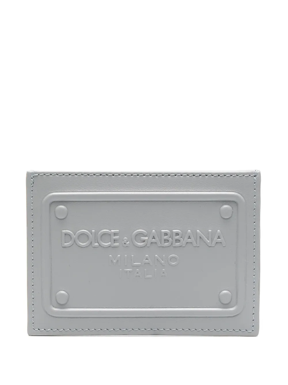 

Картхолдер с тисненым логотипом DOLCE & GABBANA, серый