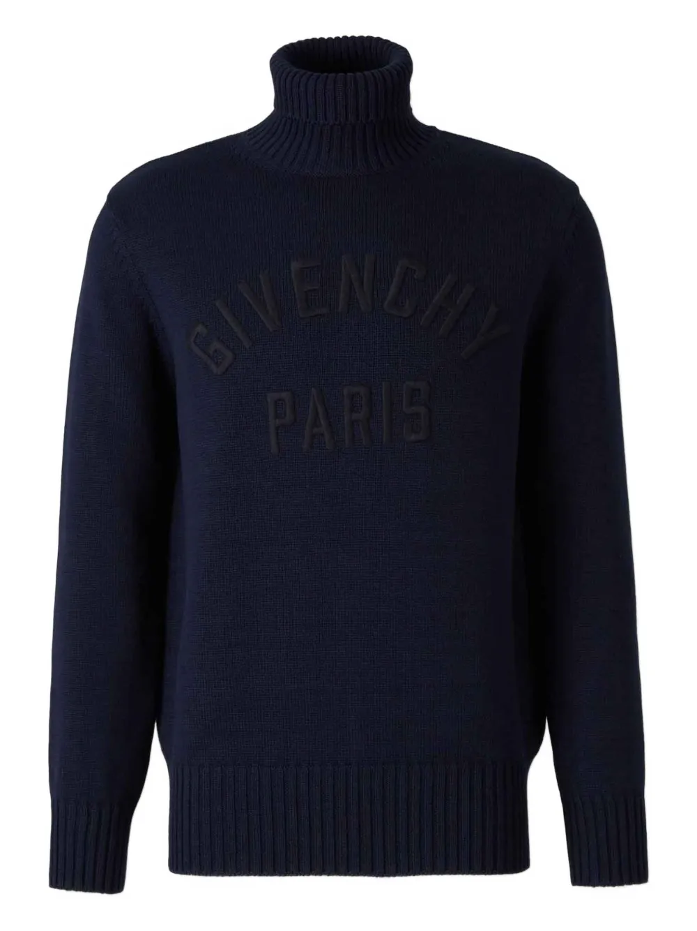 

Свитер с высоким воротником и логотипом Givenchy, синий