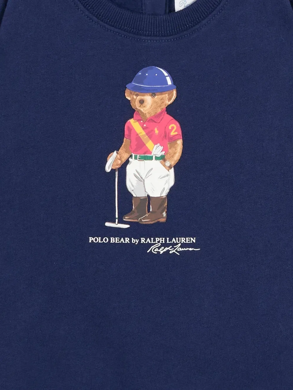 Толстовка Polo Bear Polo Ralph Lauren Kids, синий — фото 3