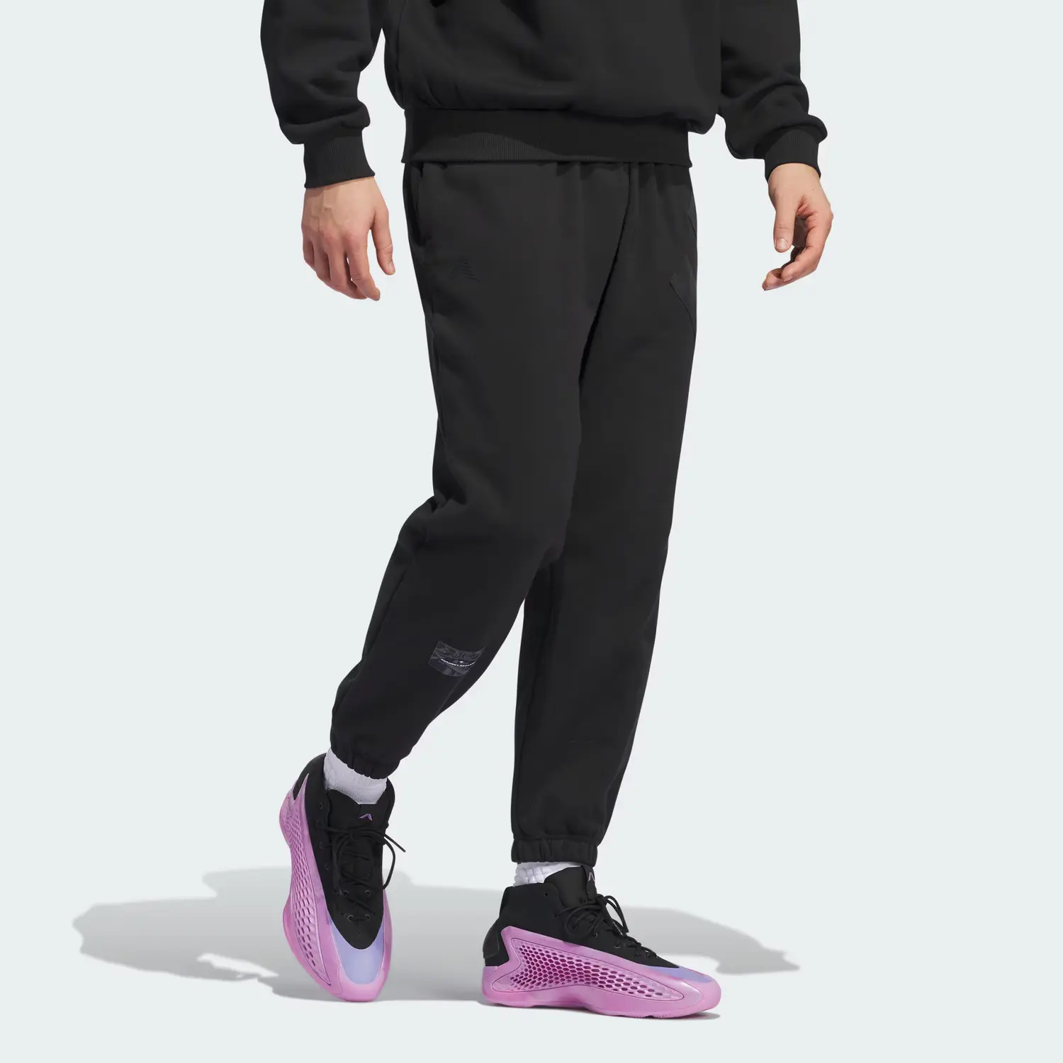 Бесплатная доставка с AdiClub Футболка с длинным рукавом Anthony Edwards 1 Adidas, черный — фото 4