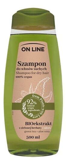 

БИО шампунь для волос с экстрактом зеленого чая и алоэ 500мл On Line From Plants With Love