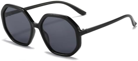 

Популярные модные многоугольные солнцезащитные очки для женщин, винтажные очки конфетных цветов, мужские солнцезащитные очки с градиентной защитой UV400 MTZJH, Black Grey