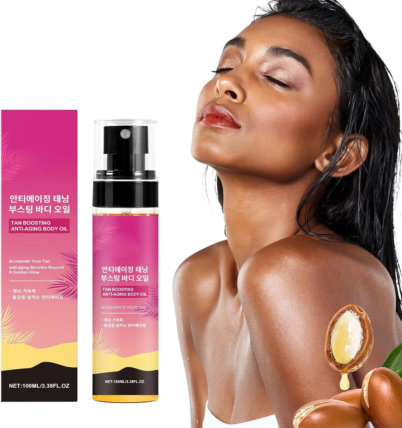 Масло для загара с SPF 20 Boosting Ag Body Oil, 100 мл Generic — фото 3