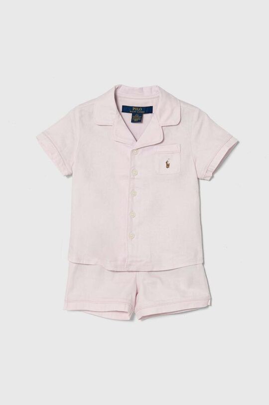 

Polo Ralph Lauren Детская хлопковая пижама, розовый