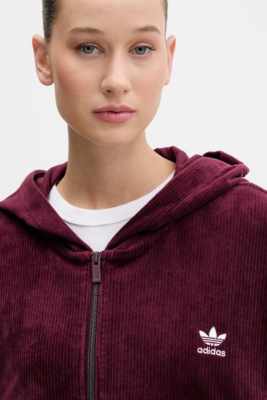 Толстовка Adidas Originals, бордовый — фото 4