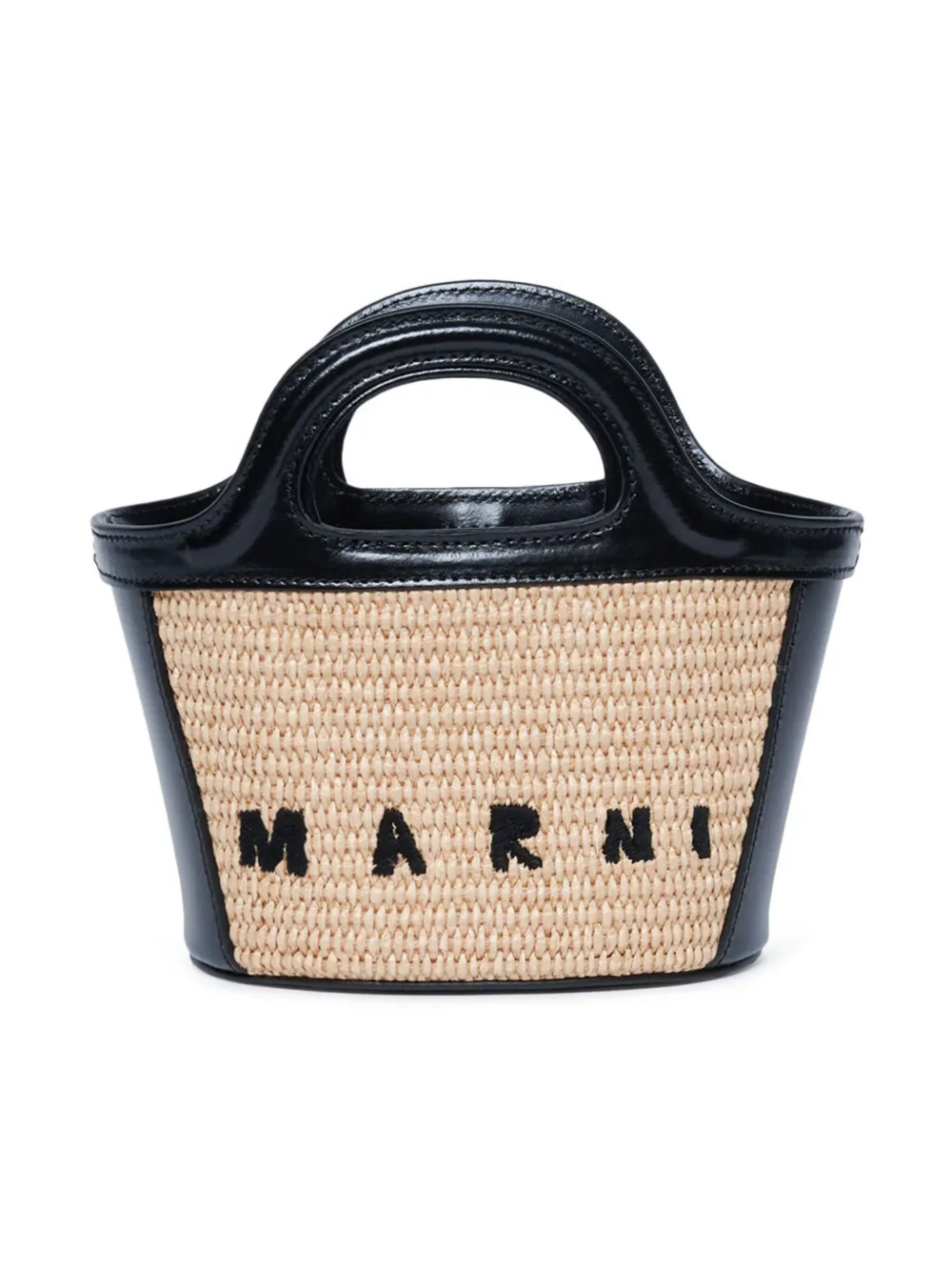 

Сумка-ведро Tropicallia с вышитым логотипом Marni Kids, нейтральный