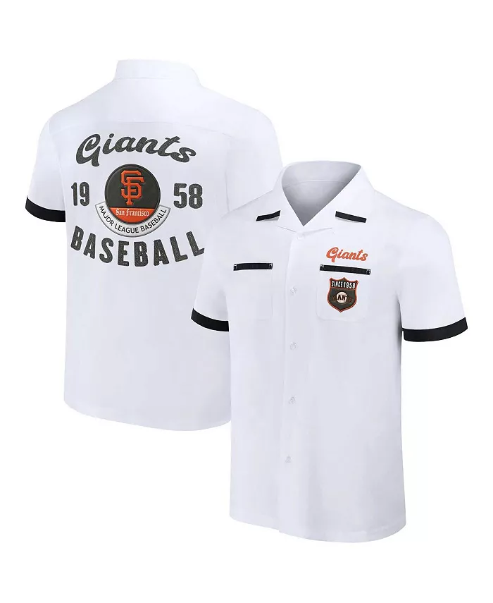 

Мужская рубашка на пуговицах для боулинга Darius Rucker Collection от White San Francisco Giants Fanatics