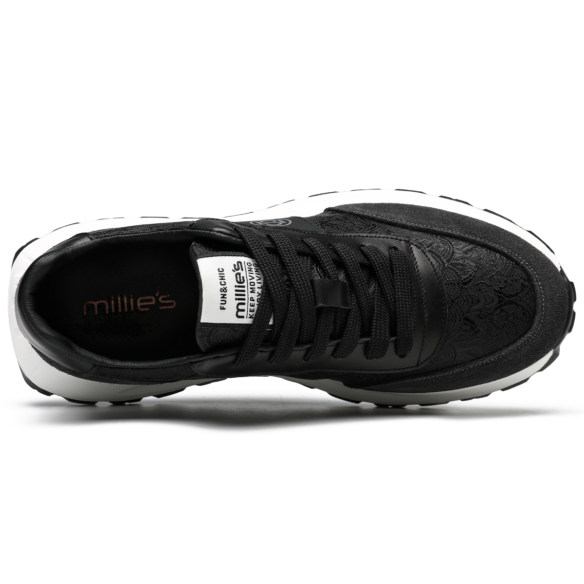 

Кроссовки мужские Lifestyle Shoes Men Low-Top Millies, черный